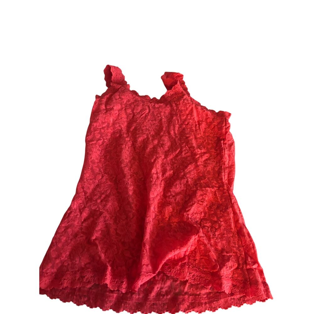 hanky panky Red Lace Tank Size L